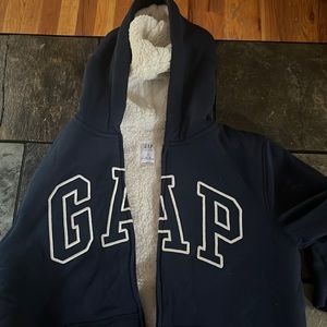 Gap kids zip up fleece hoodie